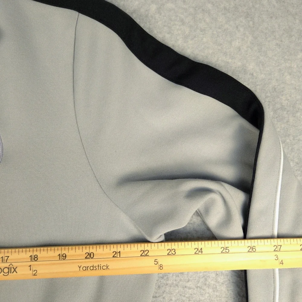Nike Juventus FC Track Jacket Mens Large Grey Black Full Zip Soccer 436937-080‎